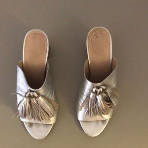 Loeffler Randall silver pumps
